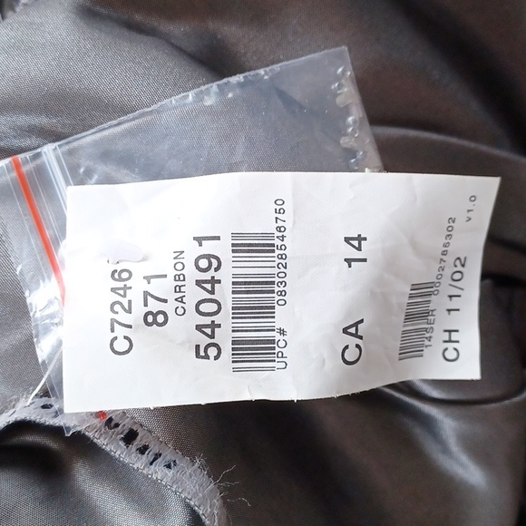 Alfred Angelo Style 7246 "Carbon" 2 Piece Taffeta Gown NEW- Sz. 14 - Picture 4 of 14